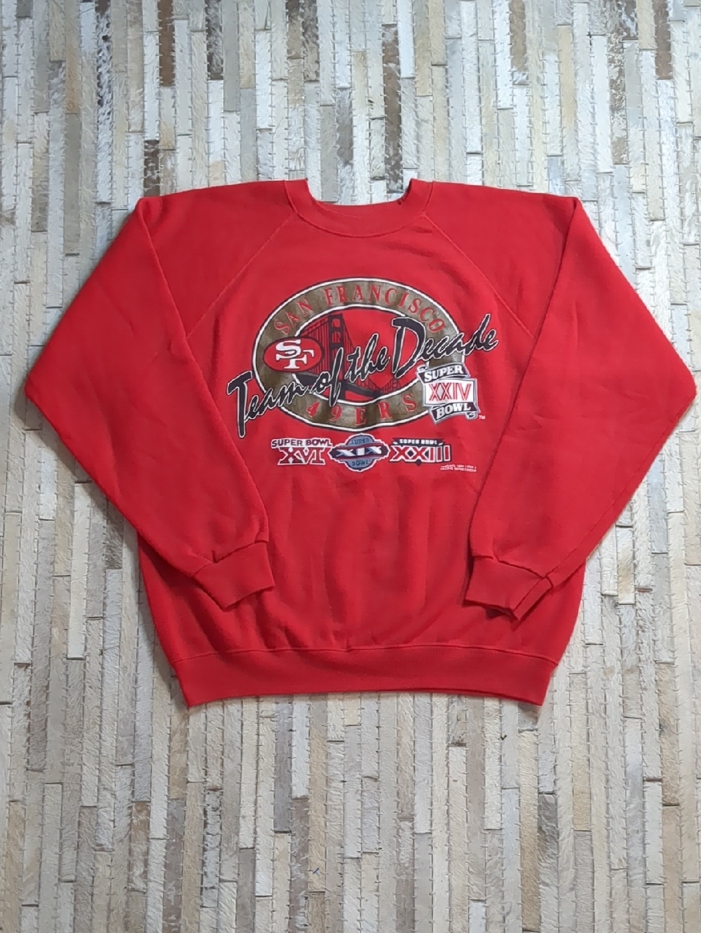San Francisco 49ers Size XL Vintage 1989 Team Of The Decade Crewneck Sweatshirt